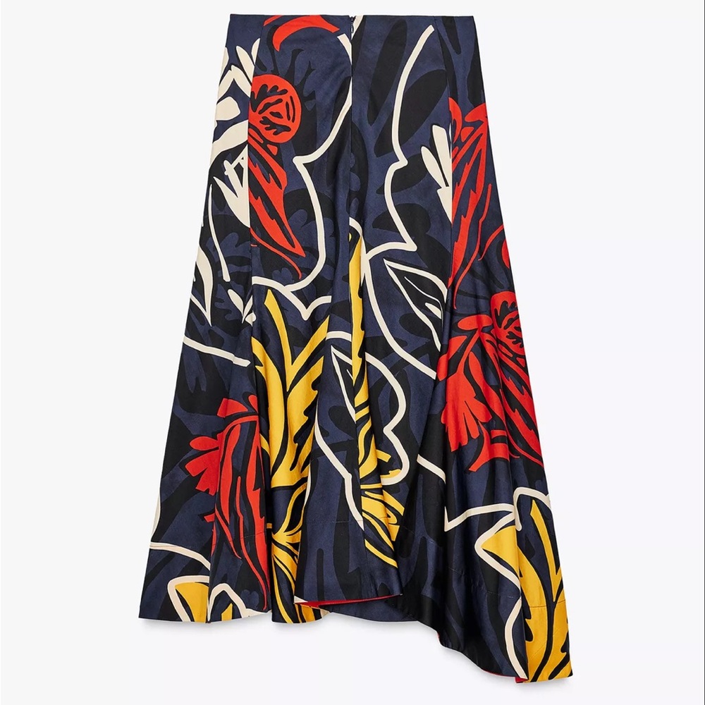 Zara collection printed skirt